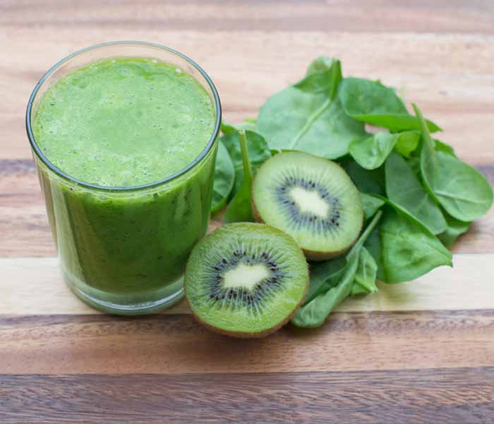 Smoothie Kiwi e spinaci