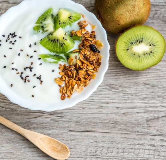 Crema “Budwig” al fresco di kiwi