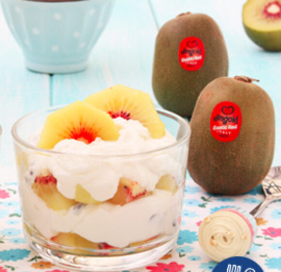 Coppette ricotta e kiwi